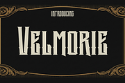 Velmorie - Vintage Metal Font, a Sans Serif Font by Luna Shop (Thumbnail 1 of 6)