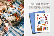 Outdoor weekend. Food & flowers, an Object Graphic by MaNechaeva (Thumbnail 3 of 9)