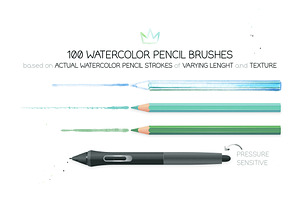 Watercolor Pencil Brushes Vol. 1