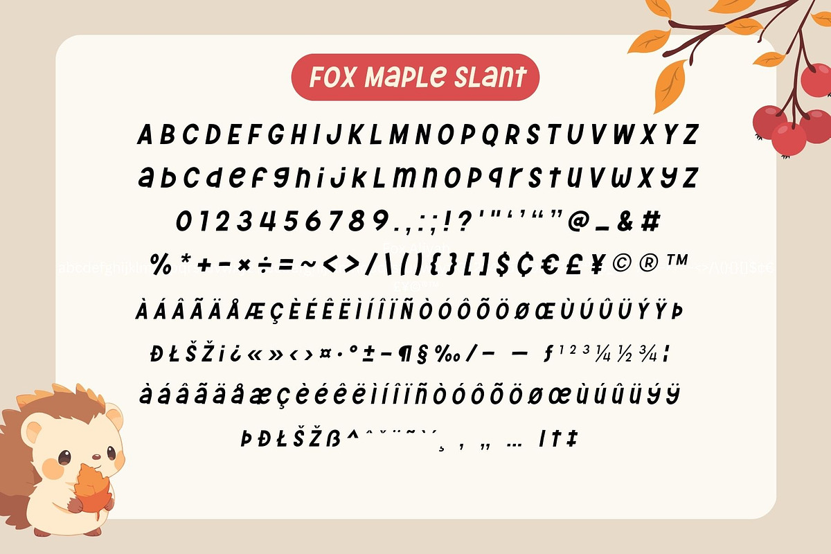 Fox Maple Trio Font, a Handwritten Font by Fox7 By Rattana (Photo 9 of 11)