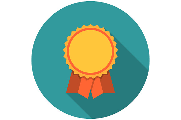 Award Ribbons Flat Icon