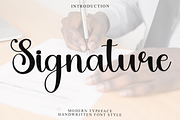 Signature, a Handwritten Font by InermediaSTUDIO (Thumbnail 1 of 8)