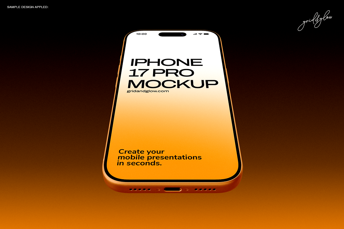 iPhone 17 Pro Mockup Set, an iPhone Mockup by Grid&Glow (Photo 5 of 11)