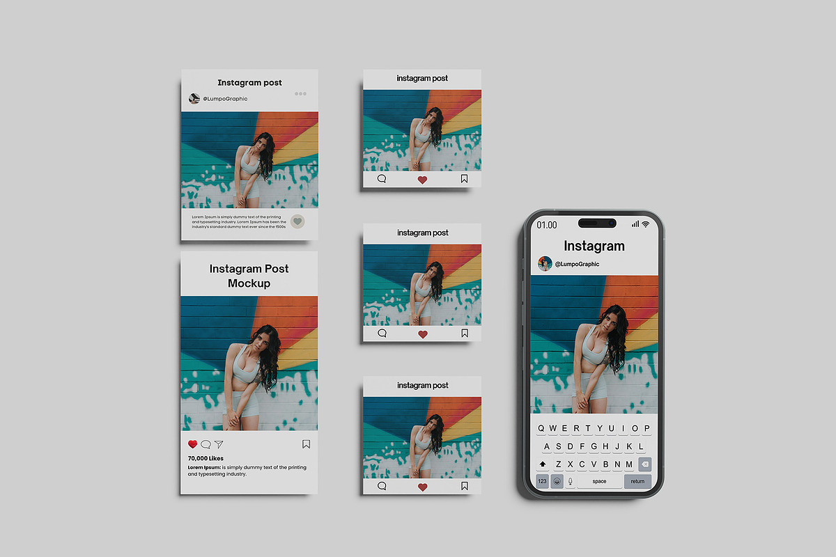 Instagram Post Mockup, a Print Template by Difa Design (Photo 6 of 6)