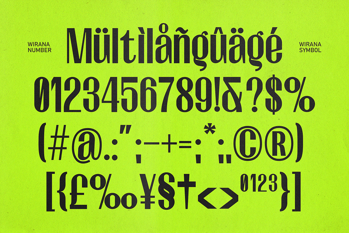 Wirana – Condensed Display, a Sans Serif Font by Bentype Studio (Photo 10 of 10)