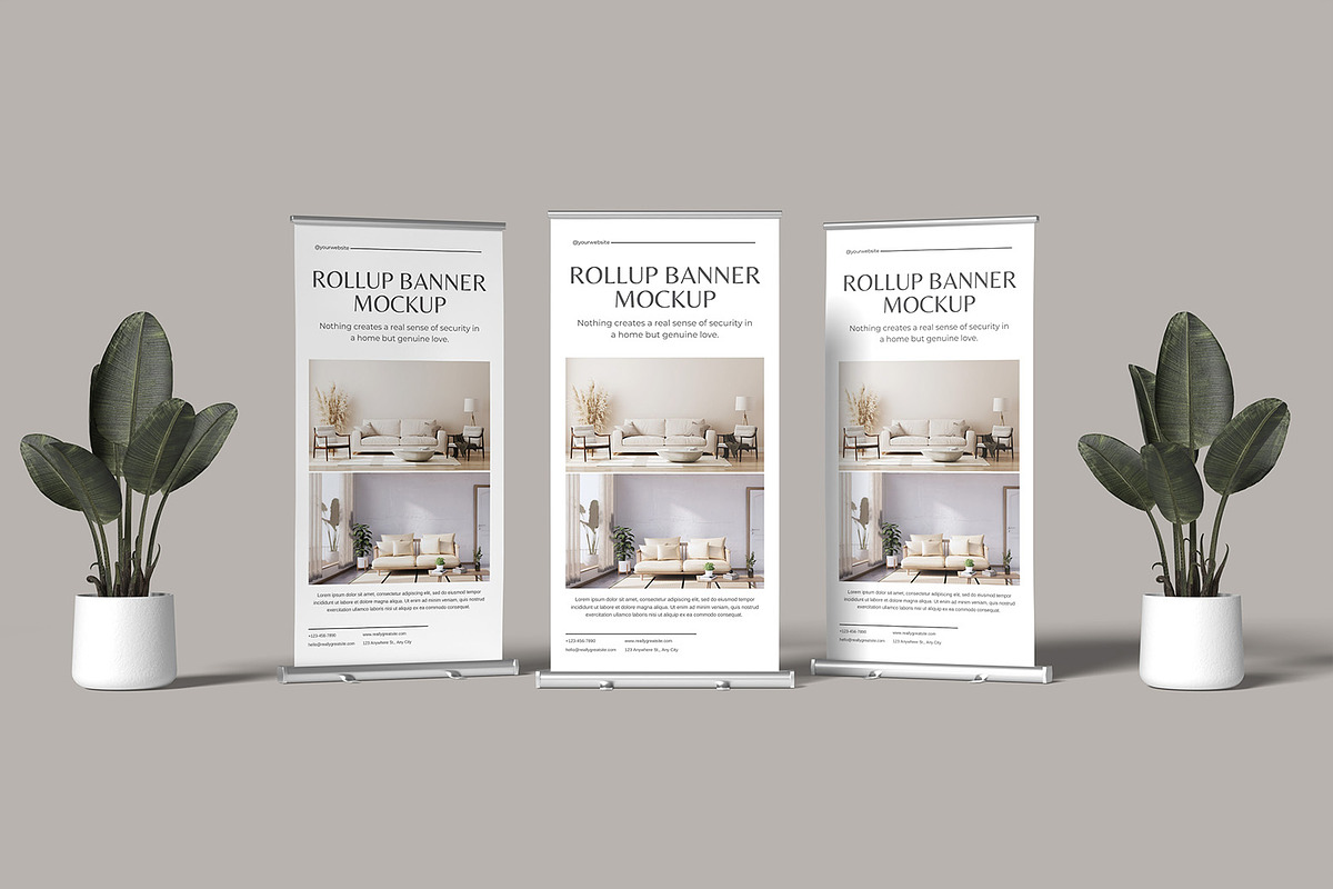 Rollup Banner Mockup, an Advertising Mockup by ZifaraDesign (Photo 6 of 11)