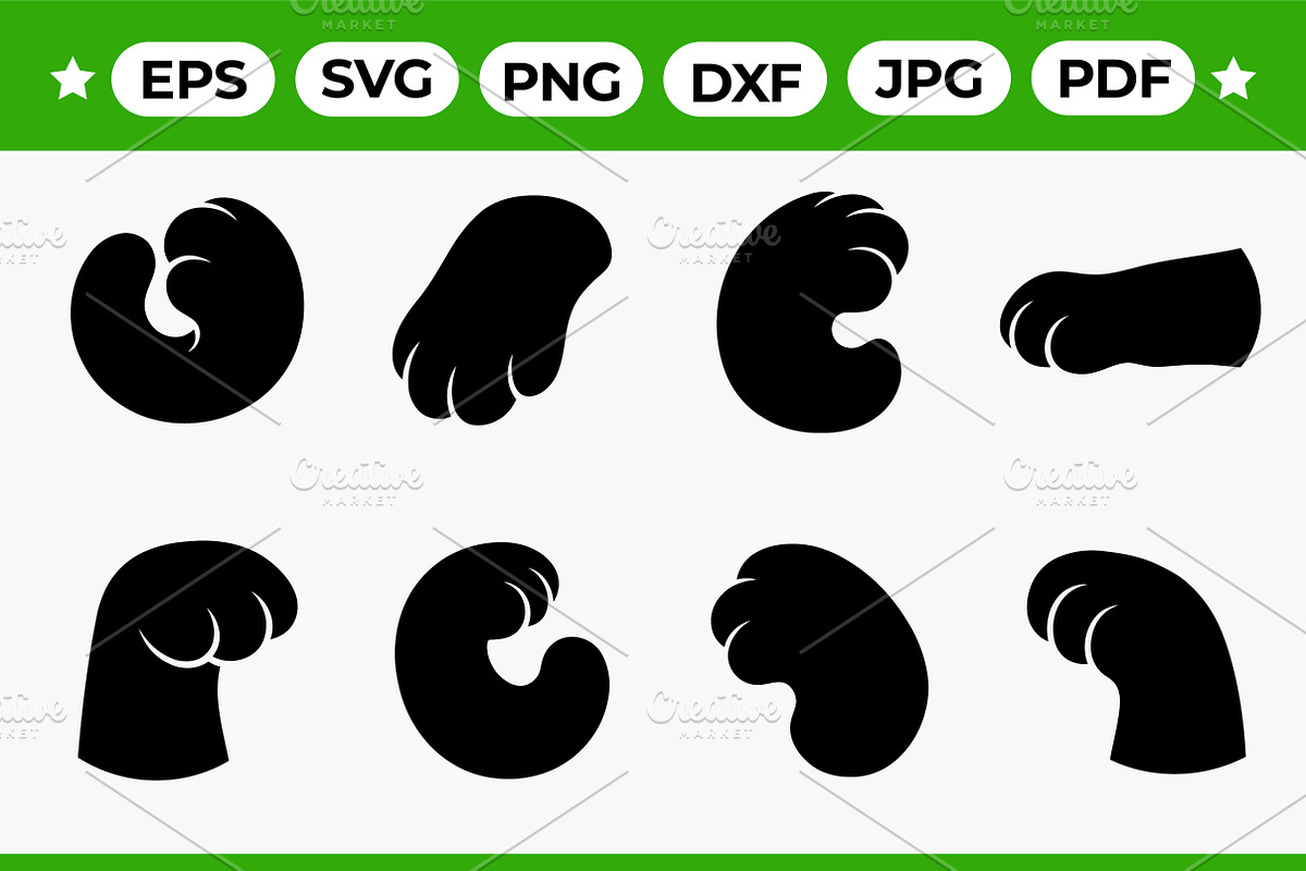 Cartoon Hand Silhouette Pack, an Object Graphic by Artonix (Photo 1 of 3)