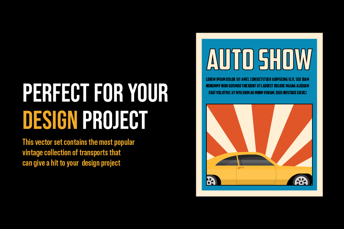 Vintage Car Vectors, a Duotone Icon by Brickclay (Photo 2 of 5)