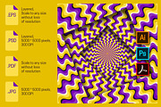 Square frames moving illusion, an Object Illustration by Guten Tag Vector (Thumbnail 1 of 2)