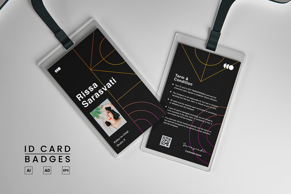 ID Card Badge - Austin, a Card Template by Aprndy85 (Photo 1 of 2)
