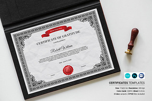 Certificate Template, a Stationery Template by retrographix