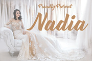 Nadia Script, a Script Font by da_only_aan (Thumbnail 1 of 7)