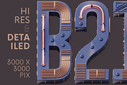 Condensed Future - 3D Lettering, a Graphic by MIIM (Thumbnail 2 of 8)