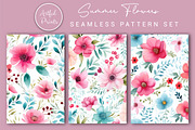 Summer Flowers Seamless Pattern, a Pattern Graphic by Artful Prints (Thumbnail 3 of 7)