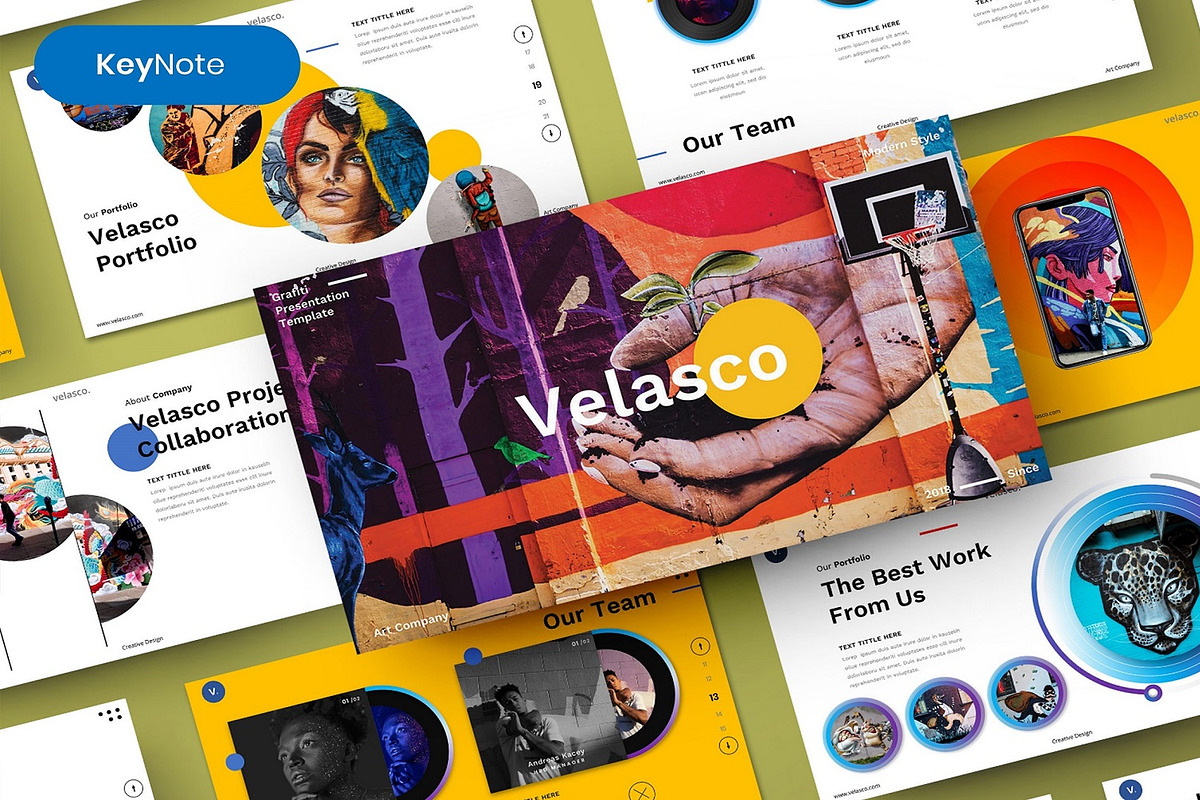Velasco – Grafiti Keynote Template, a Presentation Template by Dens Creative Studio (Photo 1 of 5)
