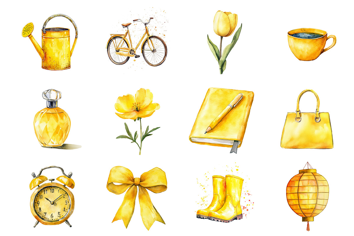Yellow Spring Clipart, an Illustration by Design Market (Photo 2 of 3)
