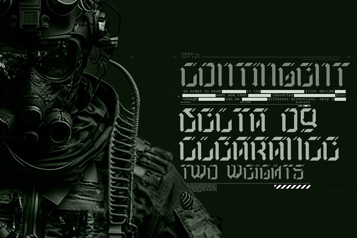 Contingent, a Sans Serif Font by Hydro74 (Photo 1 of 4)