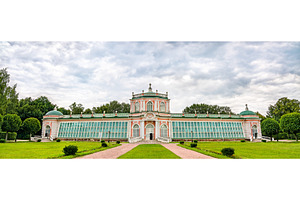 Orangerie at Kuskovo Park in Moscow, an Architecture Photo by Leonid Andronov