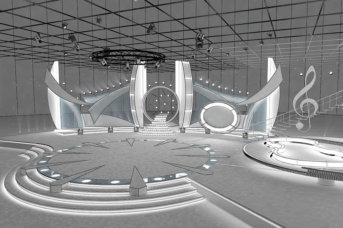 TV Studio Entertainment Set 1, an Architecture 3D Model by akerStudio (Photo 5 of 26)