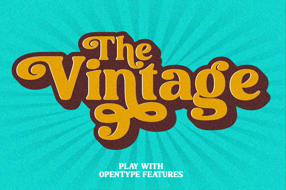 Mahoda Display Retro Serif Font, a Serif Font by Multype Studio (Photo 6 of 11)