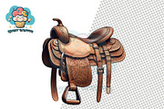 Cowboy Clipart Western Vintage, a Decorative Illustration by QM_ART (Thumbnail 2 of 17)