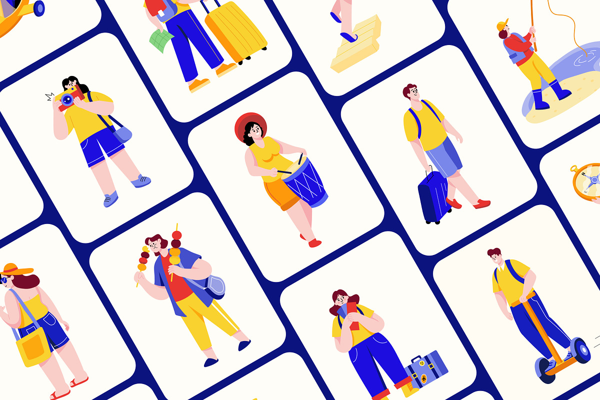 Travel illustration Art, a Person Illustration by Vectors Market (Photo 6 of 9)