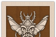 DIY Beetle Wall Art Insect Laser Cut, an Illustration by Bubert Art (Thumbnail 4 of 9)