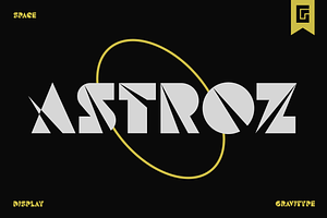 Astroz - Space Futuristic SciFi Font