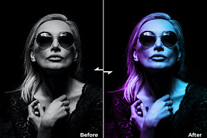 Dual Lighting - Photoshop Action