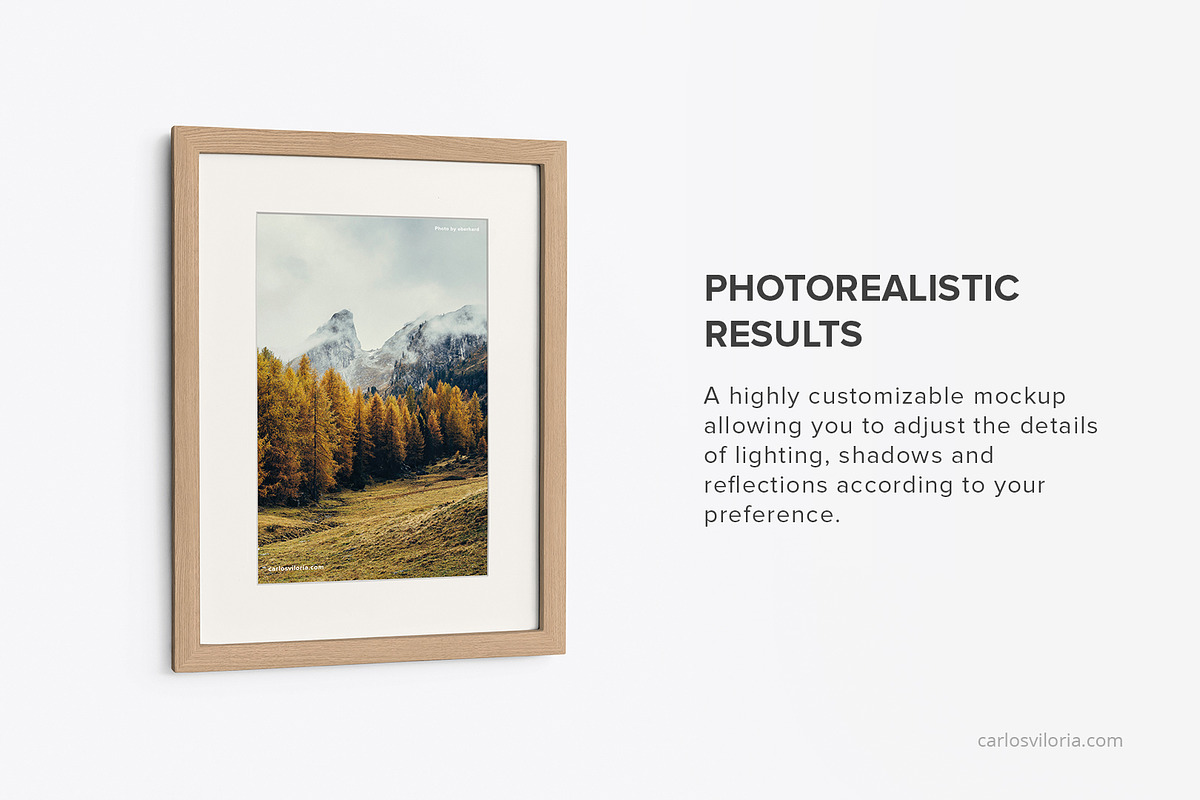 Portrait Frame Mockup - 30x40 cm, a Merchandise Mockup by Mockups by Carlos Viloria (Photo 2 of 7)