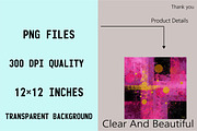 Hot Pink Abstract Art Digital Paper, a Pattern Graphic by SVGArt (Thumbnail 5 of 9)
