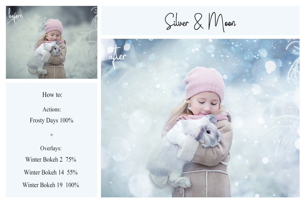 Winter Bundle: PS Actions + Overlays, an Action Add-On by LovePhotoMoment (Photo 2 of 24)