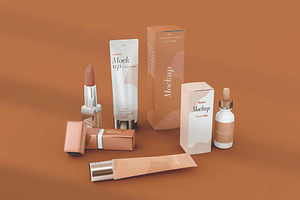 Cosmetic Products Mockup, a Packaging Mockup by skybluecreative