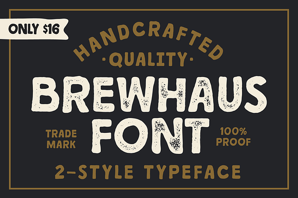 BREWHAUS: A Vintage Handcrafted Font preview 8