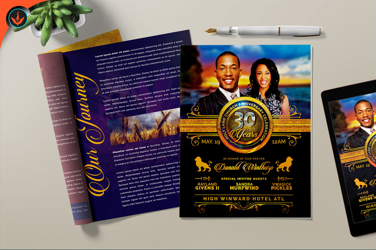 Royal Church Anniversary Program, a Brochure Template by SeraphimChris (Photo 8 of 8)