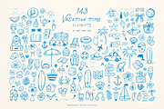 Time For Vacation Whimsical Set, an Object Illustration by ViktoriyaD (Thumbnail 3 of 15)
