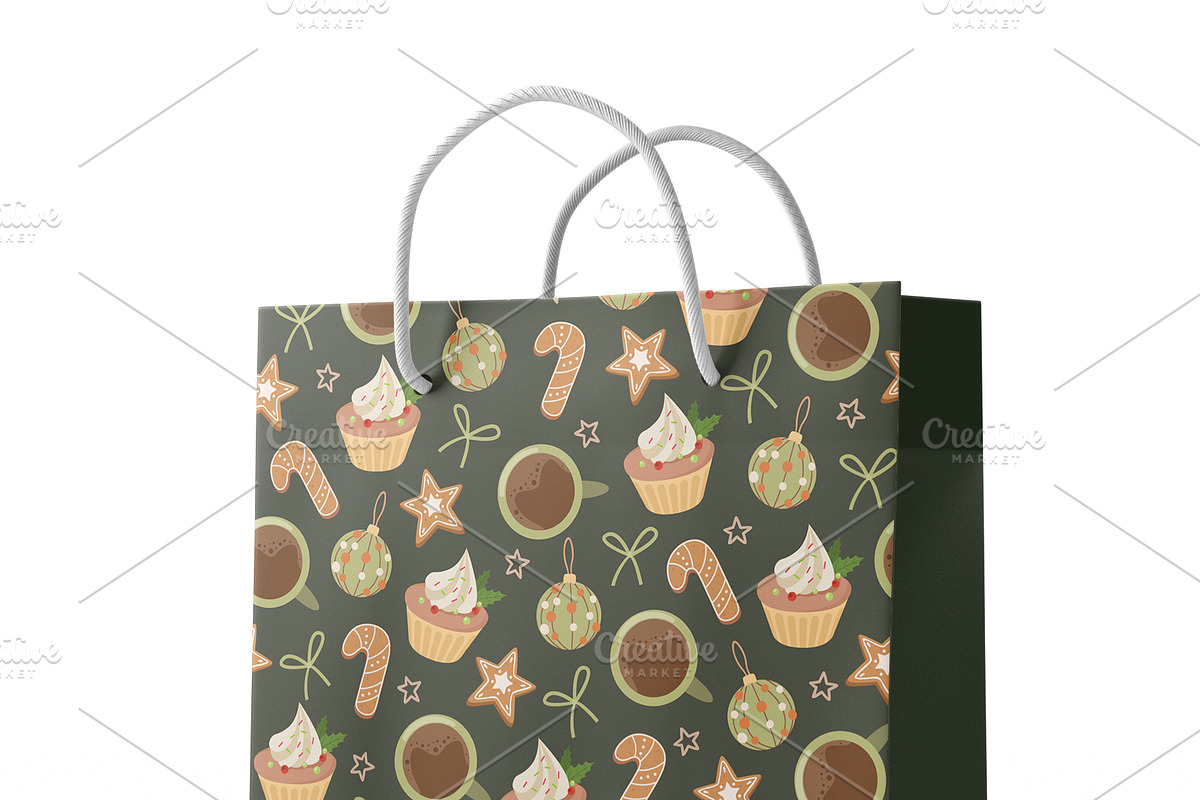 Christmas seamless pattern design, a Pattern Graphic by Elen_Art (Photo 3 of 3)