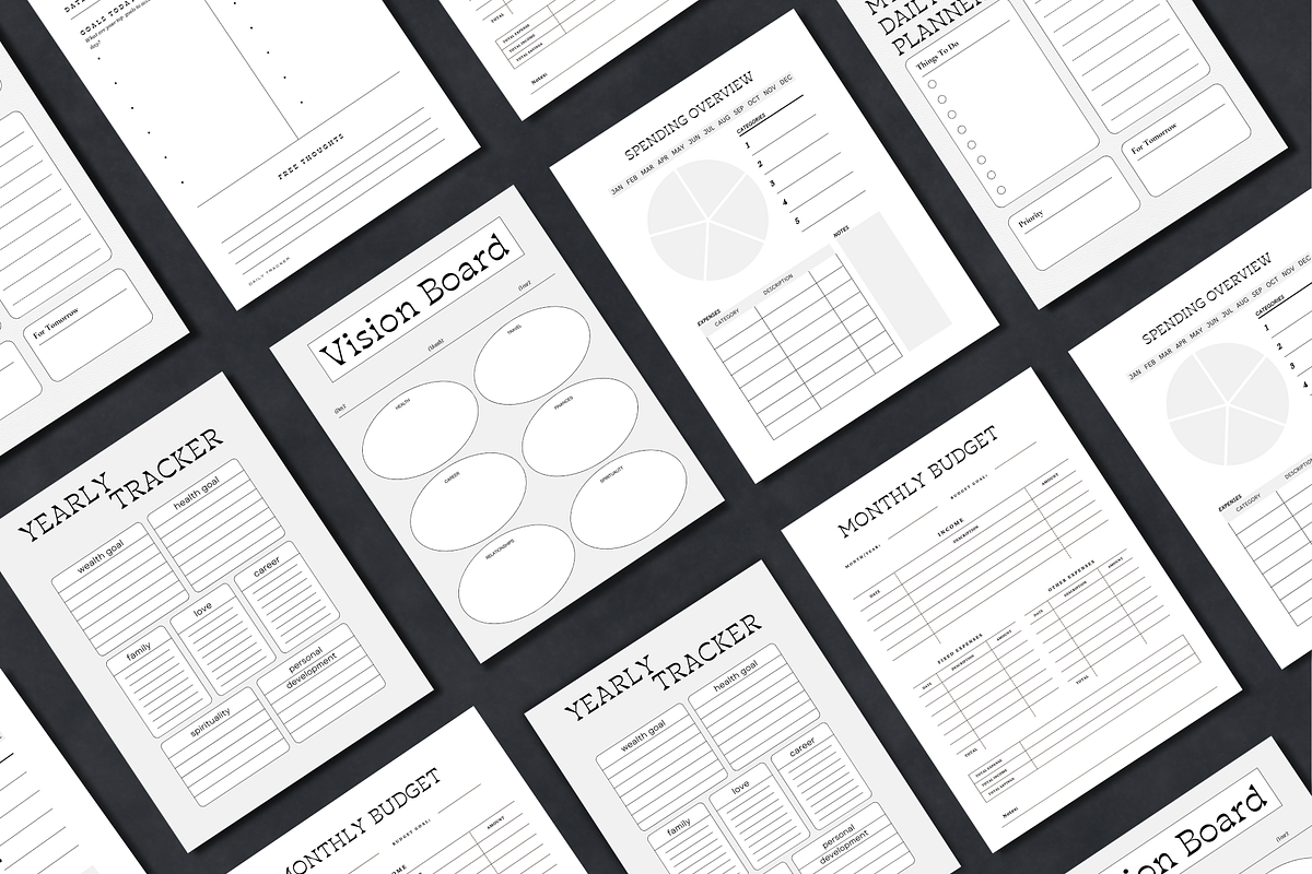 Canva Daily Planner Template Bundle, a Stationery Template by WynterLife Studio (Photo 4 of 6)