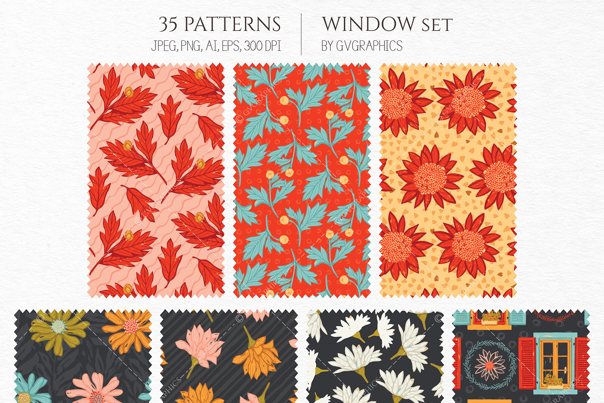 WINDOW | Patterns and Illustrations, a Pattern Graphic by GVGraphics (Photo 12 of 18)