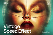 Vintage Speed Blur Photo Effect, a Layer Style Add-On by DesignerCandies (Thumbnail 1 of 6)