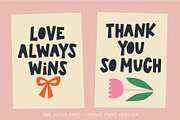 The Lucky Ones paper cut fonts, a Font by ReveryWorks (Thumbnail 6 of 15)
