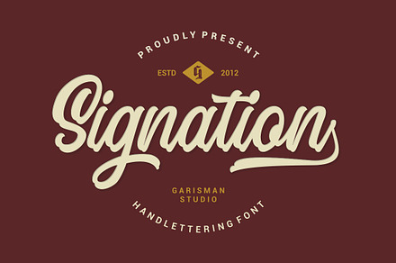 Signation - Handlettering Font