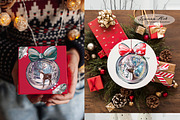 Wonderful Christmas Clipart Set, a Seasonal Illustration by Leonaa art (Thumbnail 9 of 11)