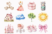 Watercolor Kitten Clipart, a Seasonal Illustration by Design Market (Thumbnail 2 of 5)
