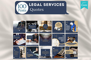 500 Legal Services Canva Templates