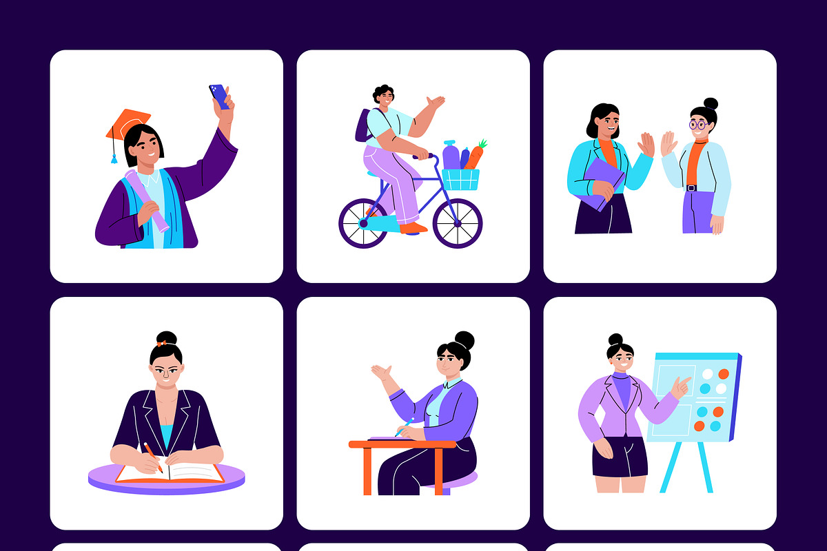 University Illustration Art Set, an Education Illustration by Creative Stall (Photo 8 of 9)