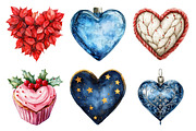 Christmas Hearts Clipart Bundle, an Illustration by Daily.Designs (Thumbnail 5 of 5)