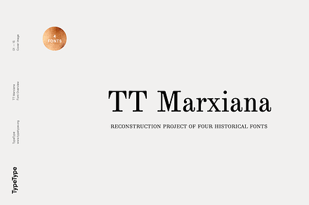TT Marxiana, a Serif Font by TypeType