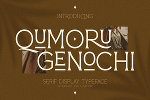 Qumoru Genochi Serif Display Font