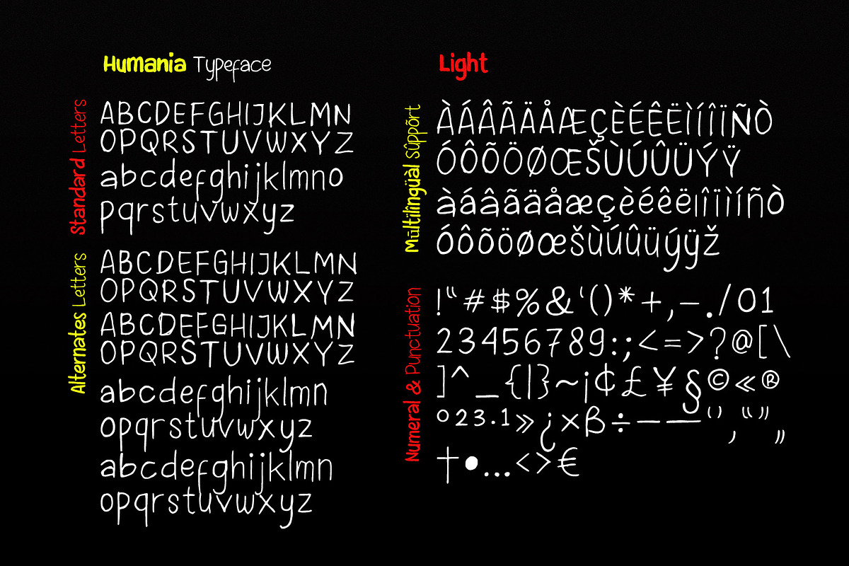 Humania - Handwriting Typeface, a Handwritten Font by HIRO.std (Photo 11 of 11)